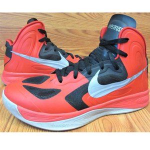 NIKE HYPERFUSE RED/BLACK/GRAY BASKETBALL SHOES